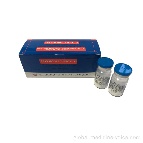 Vecuronium Bromide Injection GMP Hydrocortisone Sodium Succinate for injection 100mg Manufactory